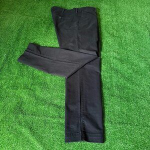 GAP Khaki Flat Front Straight Leg Skinny Stretch Chino Black Khaki Pants Size 36